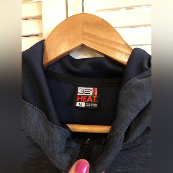 32 Degrees Heat Men’s Full Zip Hooded Jacket - Picture 4 of 5